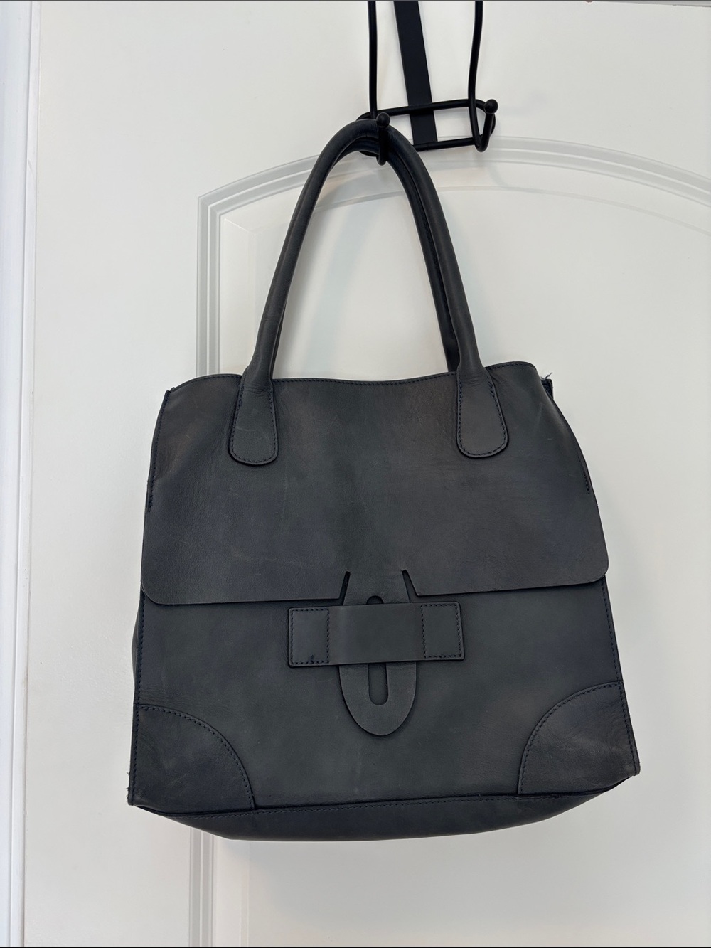 Italian leather tote bag